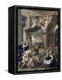The Adoration of the Shepherds-Nicolas Poussin-Framed Stretched Canvas