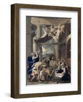 The Adoration of the Shepherds-Nicolas Poussin-Framed Giclee Print