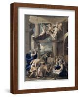 The Adoration of the Shepherds-Nicolas Poussin-Framed Giclee Print