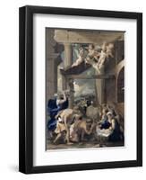 The Adoration of the Shepherds-Nicolas Poussin-Framed Giclee Print