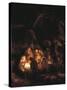 The Adoration of the Shepherds-Rembrandt van Rijn-Stretched Canvas