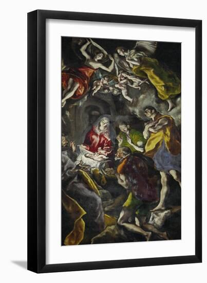 The Adoration of the Shepherds-El Greco-Framed Giclee Print