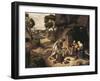 The Adoration of the Shepherds-Giorgione-Framed Art Print