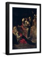 The Adoration of the Shepherds-Caravaggio-Framed Art Print