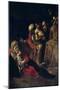 The Adoration of the Shepherds-Caravaggio-Mounted Art Print