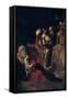 The Adoration of the Shepherds-Caravaggio-Framed Stretched Canvas