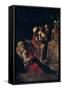 The Adoration of the Shepherds-Caravaggio-Framed Stretched Canvas