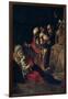 The Adoration of the Shepherds-Caravaggio-Framed Art Print