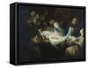The Adoration of the Shepherds-Valerio Castello-Framed Stretched Canvas
