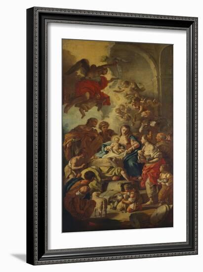 The Adoration of the Shepherds-Francesco de Mura-Framed Giclee Print