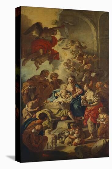 The Adoration of the Shepherds-Francesco de Mura-Stretched Canvas