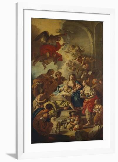 The Adoration of the Shepherds-Francesco de Mura-Framed Giclee Print