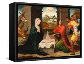 The Adoration of the Shepherds-Juan Correa de Vivar-Framed Stretched Canvas