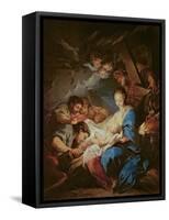 The Adoration of the Shepherds-Carle van Loo-Framed Stretched Canvas