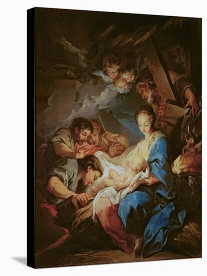 The Adoration of the Shepherds-Carle van Loo-Stretched Canvas