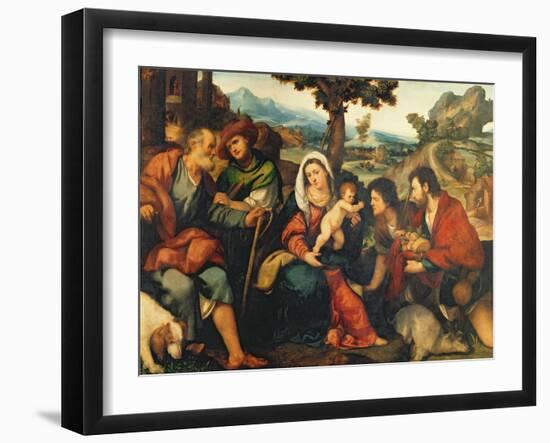 The Adoration of the Shepherds-Jacopo Palma-Framed Giclee Print