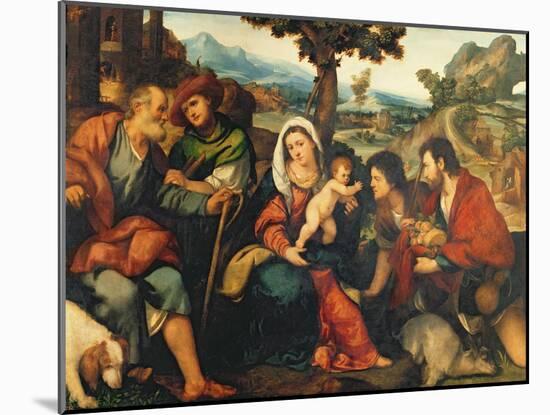 The Adoration of the Shepherds-Jacopo Palma-Mounted Giclee Print