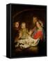 The Adoration of the Shepherds-Matthias Stomer-Framed Stretched Canvas