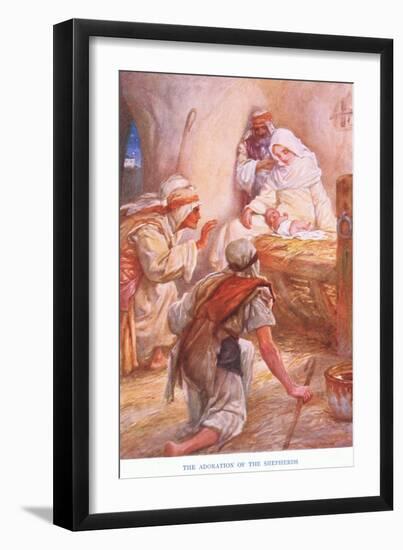 The Adoration of the Shepherds-Arthur A. Dixon-Framed Giclee Print