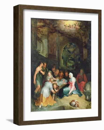 The Adoration of the Shepherds-Karel Van Mander-Framed Giclee Print