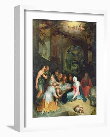 The Adoration of the Shepherds-Karel Van Mander-Framed Giclee Print