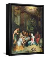 The Adoration of the Shepherds-Karel Van Mander-Framed Stretched Canvas