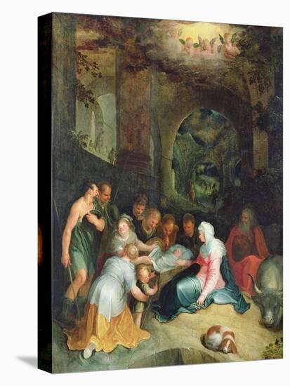 The Adoration of the Shepherds-Karel Van Mander-Stretched Canvas