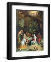 The Adoration of the Shepherds-Karel Van Mander-Framed Premium Giclee Print