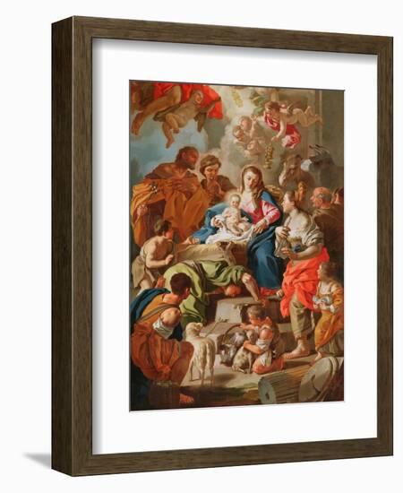 The Adoration of the Shepherds-Francesco de Mura-Framed Giclee Print