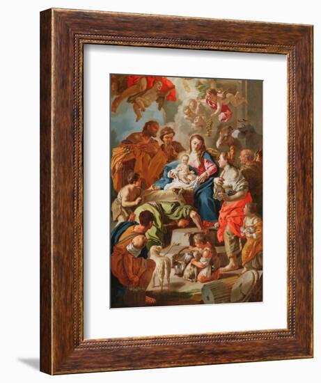 The Adoration of the Shepherds-Francesco de Mura-Framed Giclee Print