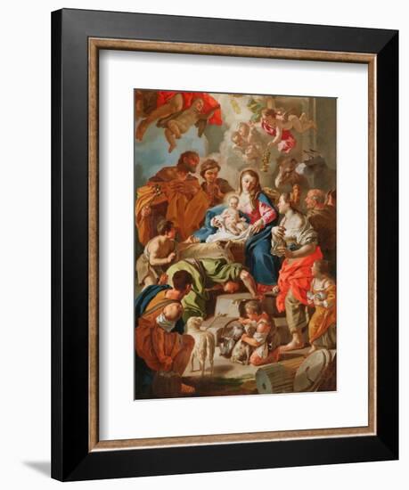 The Adoration of the Shepherds-Francesco de Mura-Framed Giclee Print