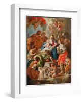 The Adoration of the Shepherds-Francesco de Mura-Framed Giclee Print