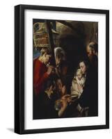 The Adoration of the Shepherds-Jacob Jordaens-Framed Giclee Print