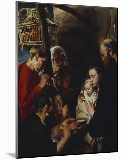 The Adoration of the Shepherds-Jacob Jordaens-Mounted Giclee Print