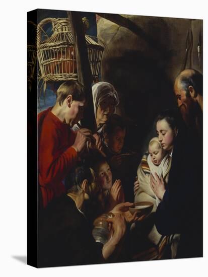The Adoration of the Shepherds-Jacob Jordaens-Stretched Canvas