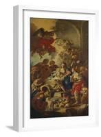 The Adoration of the Shepherds-Francesco de Mura-Framed Giclee Print