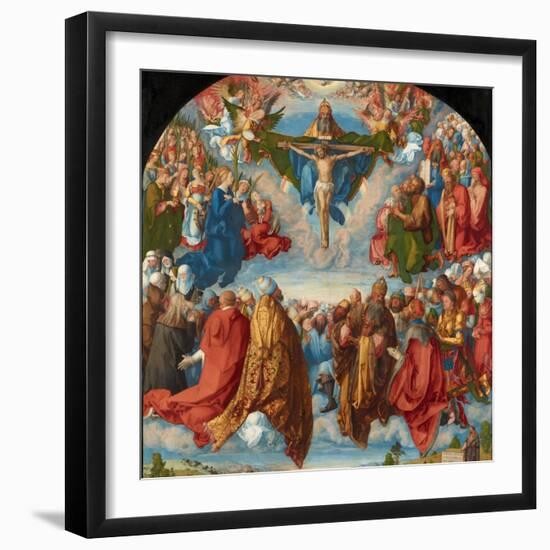 The Adoration of the Trinity (Landauer Altarpiece), 1511-Albrecht Dürer-Framed Giclee Print