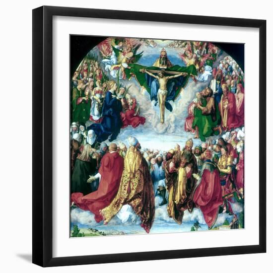 The Adoration of the Trinity (The Landauer Altarpiece), 1511-Albrecht Durer-Framed Giclee Print