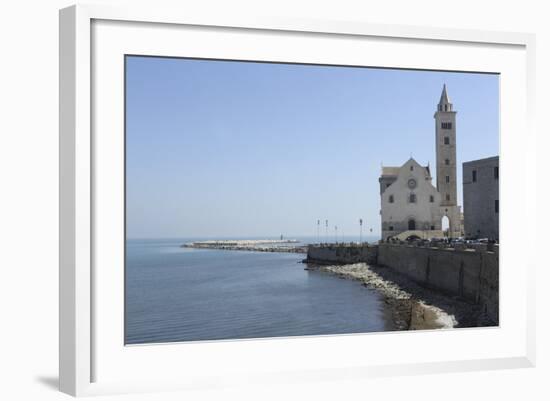 The Adriatic Sea, Harbour Wall and Cathedral of St. Nicholas the Pilgrim (San Nicola Pellegrino)-Stuart Forster-Framed Photographic Print