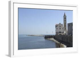 The Adriatic Sea, Harbour Wall and Cathedral of St. Nicholas the Pilgrim (San Nicola Pellegrino)-Stuart Forster-Framed Photographic Print