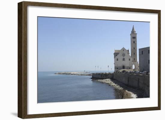 The Adriatic Sea, Harbour Wall and Cathedral of St. Nicholas the Pilgrim (San Nicola Pellegrino)-Stuart Forster-Framed Photographic Print