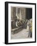 The Adulterous Woman - Christ Writing Upon the Ground-James Tissot-Framed Giclee Print