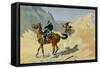 The Advance Guard, 1890-Frederic Sackrider Remington-Framed Stretched Canvas