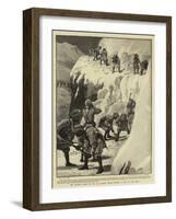 The Advance Guard of the 4th Kashmir Rifles Cutting a Road in the Snow-Henry Marriott Paget-Framed Giclee Print