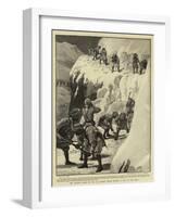 The Advance Guard of the 4th Kashmir Rifles Cutting a Road in the Snow-Henry Marriott Paget-Framed Giclee Print