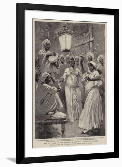 The Advance in the Soudan, a National Dance at Kenneh-William T. Maud-Framed Giclee Print