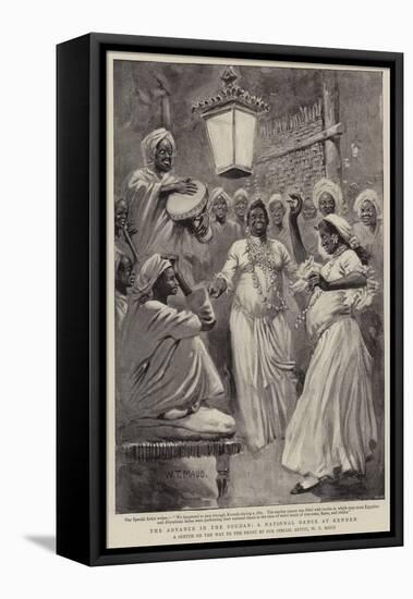 The Advance in the Soudan, a National Dance at Kenneh-William T. Maud-Framed Stretched Canvas