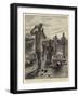 The Advance in the Soudan, Prayers in the Desert, a Sunset Scene at Berber-Sydney Prior Hall-Framed Giclee Print