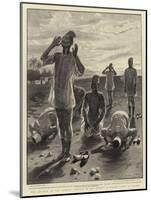 The Advance in the Soudan, Prayers in the Desert, a Sunset Scene at Berber-Sydney Prior Hall-Mounted Giclee Print