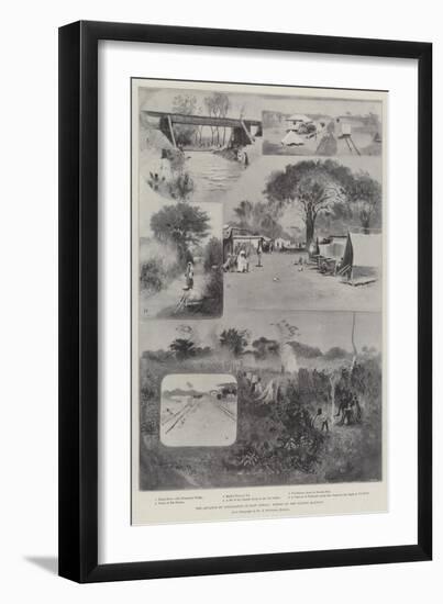The Advance of Civilisation in East Africa, Scenes on the Uganda Railway-Henry Charles Seppings Wright-Framed Giclee Print